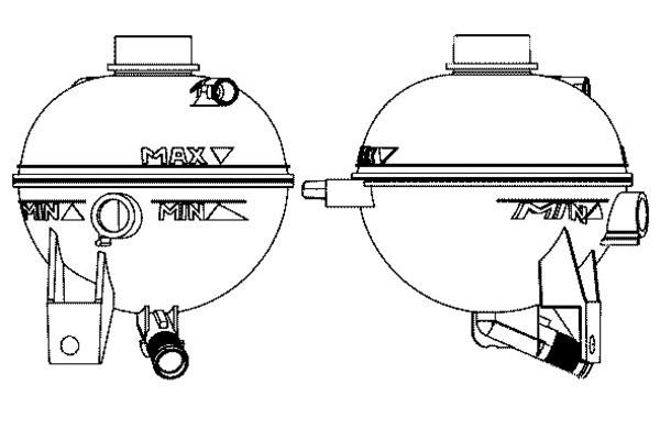 Radyatör Yedek Su Deposu  MAHLE CRT 13 000S