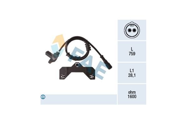 Abs Sensörü Ön Sağ veya Sol FAE 78508