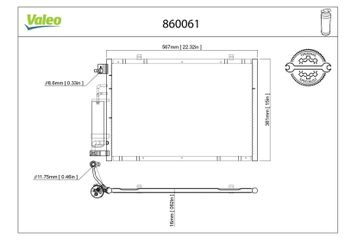 Klima Radyatörü  VALEO 860061  1756718 AP3119710BB