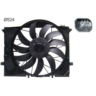 Radyatör Fan ve Motoru  Mercedes SL Roadster (BM 230)(08.2001->)  MAHLE CFF 172 000S