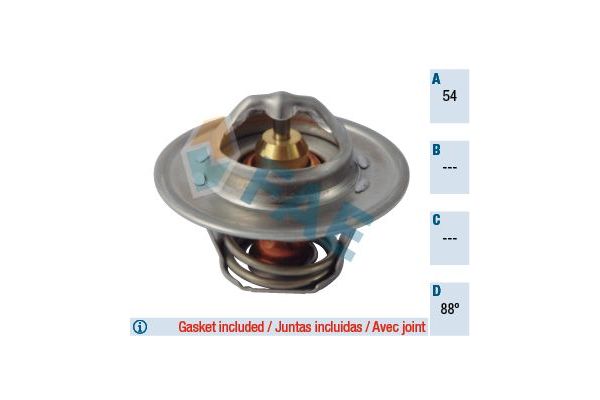 Termostat 88 °C  Audi A3 Sportback (8PA)(09.2004->)  CALORSTAT TH5962.88