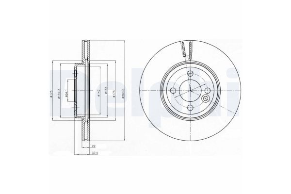Fren Disk Ayna Ön Sağ ve Sol MINI Mini (R50,R53)(2001->)  DELPHI BG4184