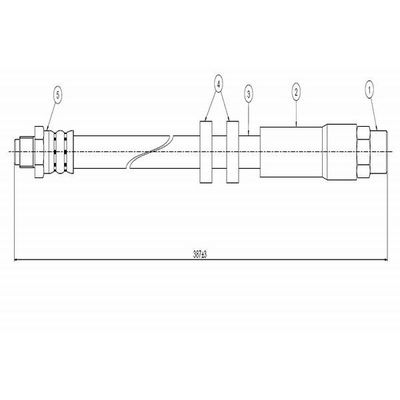Fren Hortumu Ön Sağ veya Sol CAVO C800 560B