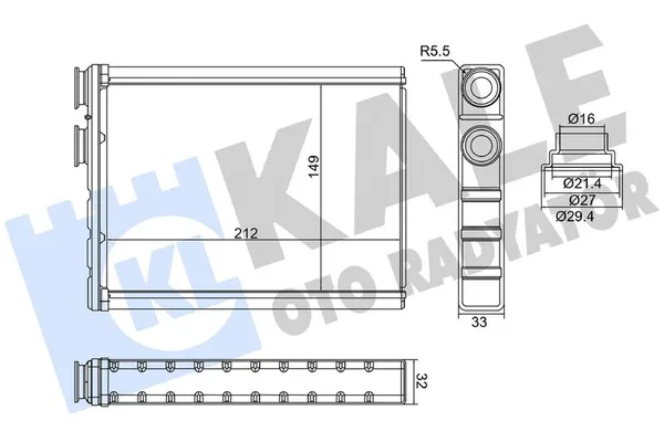 Kalorifer Radyatörü  Opel Corsa F / Corsa-e F (2019->)  PSA ORJINAL 9840556680