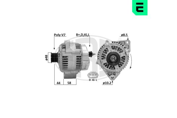Alternatör  Jaguar XK (XK8/XKR) Coupe (X100)(10.1996->)  ERA 209680A