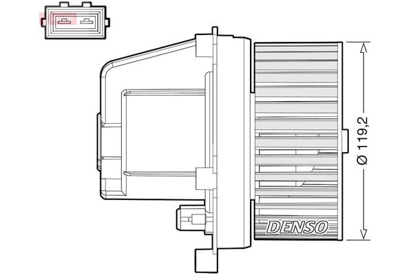 Kalorifer Motoru  DENSO DEA33003