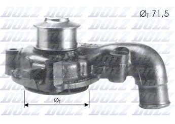 Devirdaim Su Pompası  DOLZ F165  1020988 1023645 1317913 1517749 1E015010 5020242 88FX8591A1C 88FX8591AA 88FX8591AB 96FX8591AA EPW40 EPW82 EPW82PA640 ME88FX8591A1C 1E0715010
