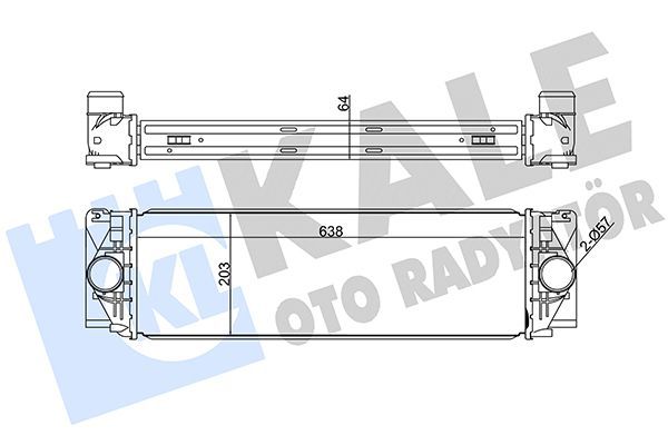 Turbo Radyatörü  Mercedes Sprinter II Kombi (01.2006->)  KALE 342800