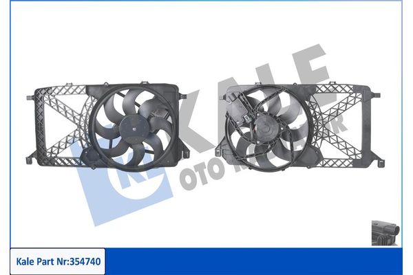 Radyatör Fan ve Motoru  Ford Transit New Line (TT9)(2006->)  KALE 354740