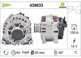 Alternatör  VALEO 439633  1506300 8V2110300BB Y40618300 Y406-18-300