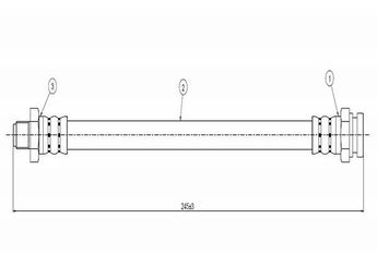 Fren Hortumu Arka Sağ veya Sol CAVO C800 745A  4621189910 4620189910 4621179910