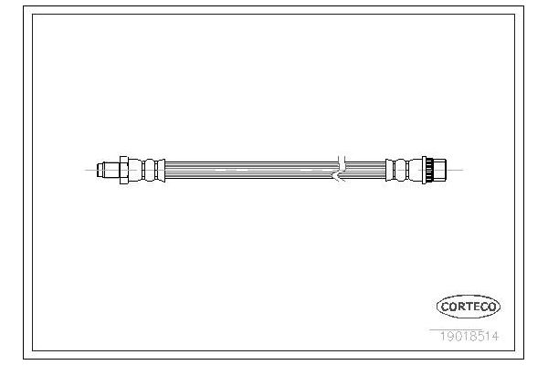 Fren Hortumu Arka Sağ veya Sol Renault R 19 Chamade 4 Kapı (L53)(06.1989->)  CORTECO 19018514