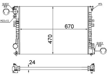 Su Radyatörü  MAHLE CR 587 001S  133072 1330 72 1330000 1330E3 1482543080 0001482543080