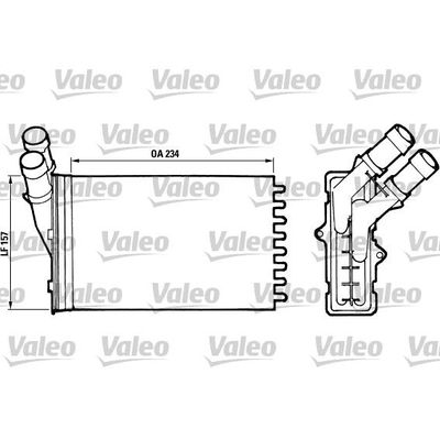 Kalorifer Radyatörü  Peugeot 306 Cabriolet (S1)(01.1994->10.1997)  VALEO 812005