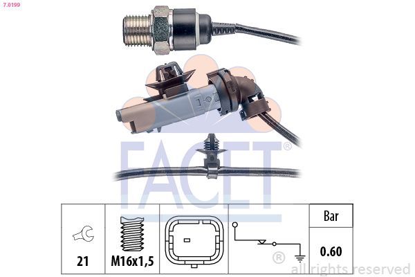 Yağ Müşürü  Citroen C3 (09.2009->)  FACET 7.0199