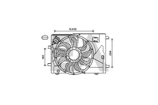 Radyatör Fan ve Motoru  OPEL ORJINAL 95962654