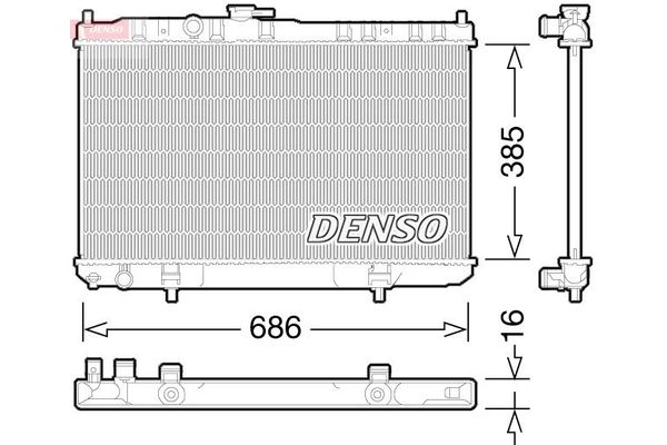 Su Radyatörü  DENSO DRM46034