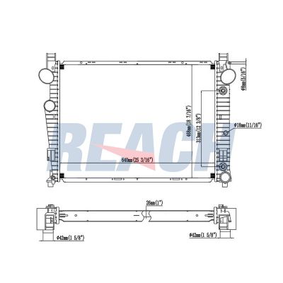 Su Radyatörü  Mercedes S -Serisi Sedan (BM 221)(06.2005->)  VALEO 734945