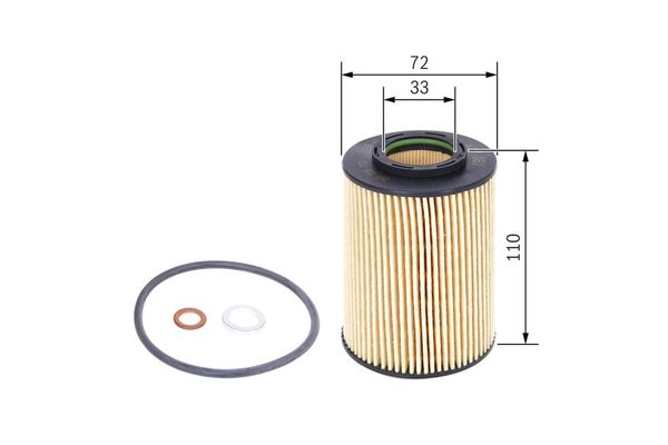 Yağ Filtresi  Hyundai Santa Fe (CM)(2006->)  BOSCH F 026 407 061