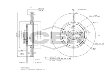 Fren Disk Ayna Ön Sağ ve Sol FRENBU 34392  435120F010 4351205080 43512-05080 43512-0F010 43512YZZAA 43512-YZZAA