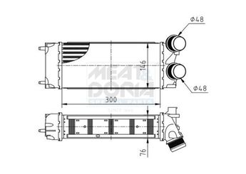 Turbo Radyatörü  ORİS 1549-4835  9800291280 384N9 00000384N9 0384N9