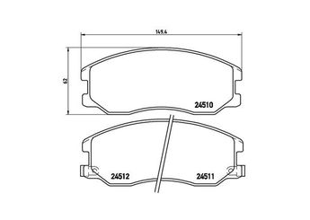 Fren Disk Balata Ön MAGNETI MARELLI 363700410003  19149903 19168899 19176876 22850989 42801756 96626069 20789468 42784761 4808861 4810774 4817764 95459512 95599732 96626070 5520078J00 5520078J01