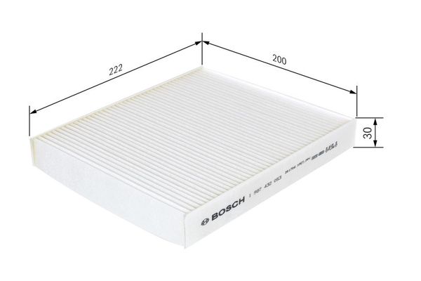 Polen Filtresi  MG Rover Rover 400 (RT)(1995->)  BOSCH 1 987 432 053