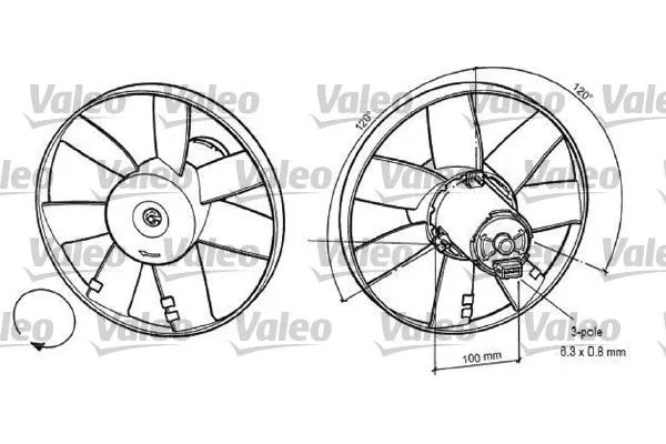 Radyatör Fan ve Motoru  VALEO 696041