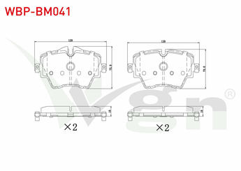 Fren Disk Balata Ön WGN WBP-BM041  
