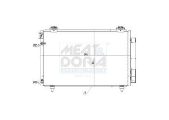 Klima Radyatörü  MAHLE AC 814 000P  8845005100 8845005101
