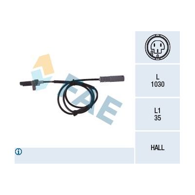 Abs Sensörü Arka Sağ veya Sol FAE 78043