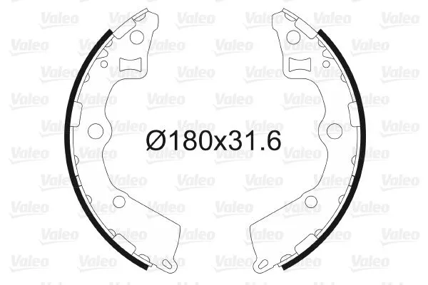 Fren Pabuçlu Balata Arka VALEO 564094