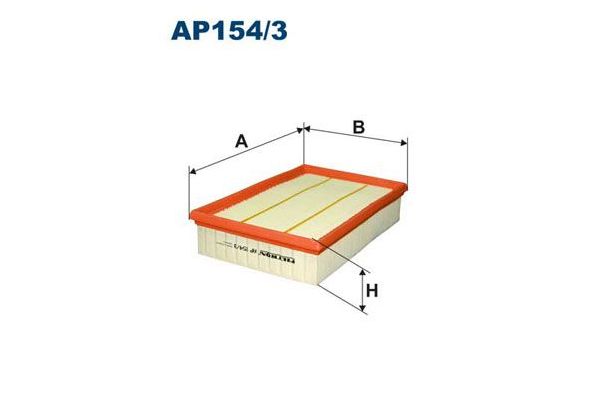Hava Filtresi  Nissan Navara Pickup (D40M)(05.2005->)  FILTRON AP 154/3