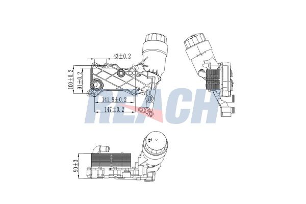 Motor Yağ Soğutucu  Mercedes Vito P.Van (639)(09.2010->)  BROM MC5074