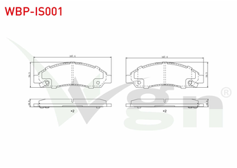 Fren Disk Balata Ön WGN WBP-IS001  