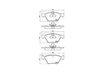 Fren Disk Balata Ön MAGNETI MARELLI 363700450075  34205320 44200720 0044200720 A0044200720