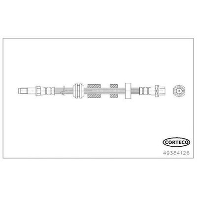 Fren Hortumu Ön Sağ veya Sol MGA 511258