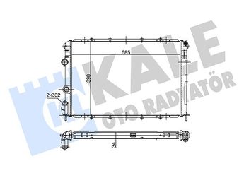 Su Radyatörü  KALE 128000  1304218 7700838133 77 00 838 133 7701352605