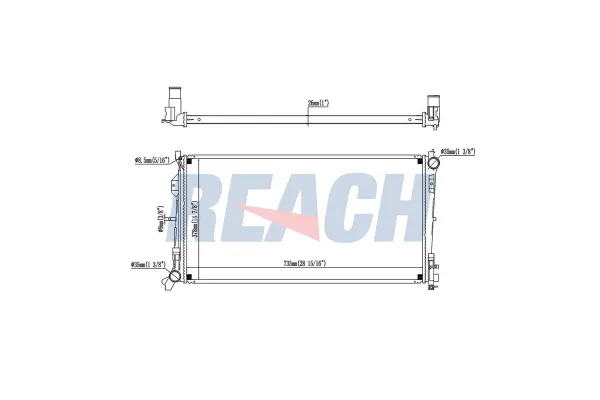 Su Radyatörü  Chrysler Voyager (RG)(2001->)  VEKA 16-1611B