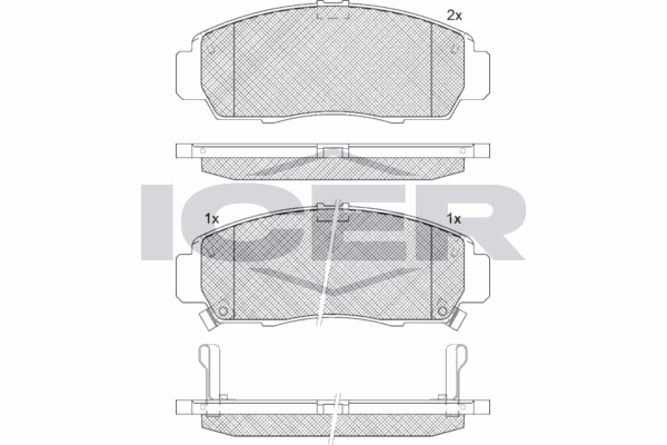 Fren Disk Balata Ön Honda Civic Sedan (FD)(04.2006->)  KRAFTVOLL 07010124
