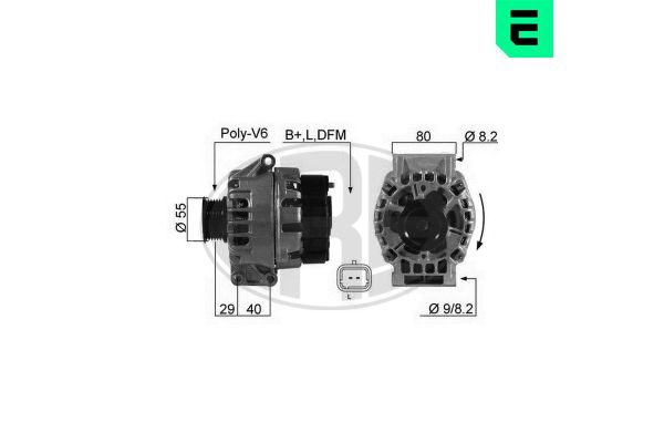 Alternatör  Renault Laguna (B56)(04.1998->)  ERA 210523A