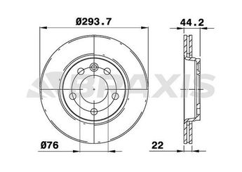 Fren Disk Ayna Arka Sağ ve Sol BRAXIS AE0205  7E0615601D 7H0615601B