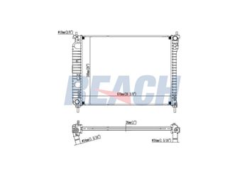 Su Radyatörü  OPEL ORJINAL 20942542  20942542 20777047 4803043 4817323 4818247 96629058 22777047