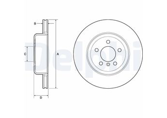 Fren Disk Ayna Arka Sağ ve Sol DELPHI BG4752C  34206797607 34206894382 3420 6797 607