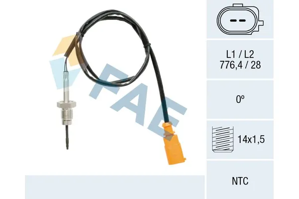 Egzoz Sıcaklık Sensörü  Volkswagen Golf Sportsvan VII (AM1)(12.2013->2017)  ZEGEN ZEGT1137