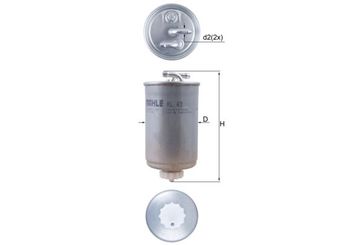 Yakıt Filtresi  MAHLE KL 43  1655556 5017369 5024861 6176076 860X9150FA 89FB9155AA 90FX9155AA D89FB9155AA EFG297 EFG96 16901S6FE01 16901S6FE02 AK14DA AK14-DA WJN10046 WJN000130