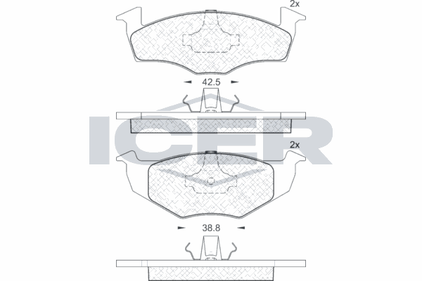 Fren Disk Balata Ön Volkswagen Fox (5Z1)(04.2005->2011)  KALE BALATA 21866 153 05 ANS