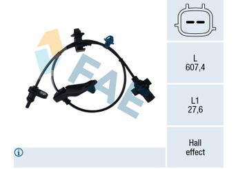 Abs Sensörü Arka Sağ MAHER 12368  57470SNA003 57470SNA013 57470SNA023