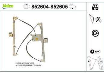 Cam Krikosu Ön Sol VALEO 852604  7231109000 72311 7231109001 7231109002 7231109003 7231109004