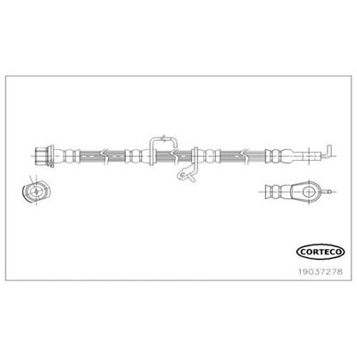 Fren Hortumu Ön Sol Toyota Corolla (E18)(06.2013->)  ASPART 3HOS1496